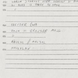 Eastern questionnaire, answ...