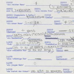 Western questionnaire, answ...