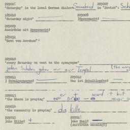 Western questionnaire, answ...