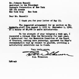 Letter from Doxey A. Wilker...