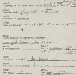 Western questionnaire, answ...