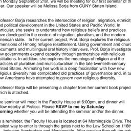 Announcements, 2015-09-21. ...