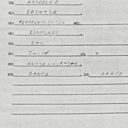 Eastern questionnaire, answ...