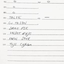 Eastern questionnaire, answ...
