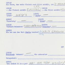 Western questionnaire, answ...