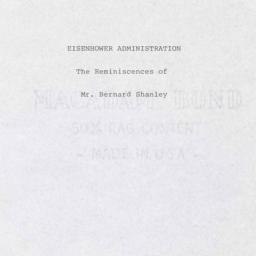 Reminiscences of Bernard M....