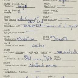 Western questionnaire, answ...