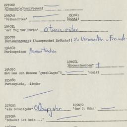 Western questionnaire, answ...