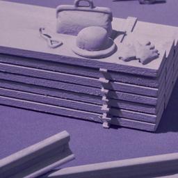 Model, detail of goods on p...