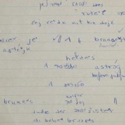 Eastern questionnaire, blue...
