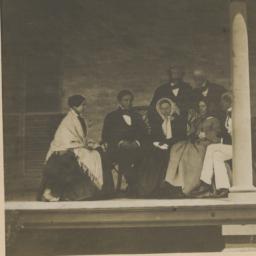 Group of Seven People on Porch