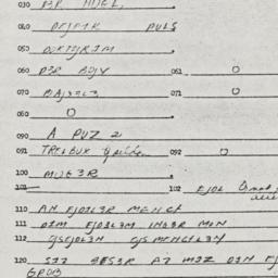 Eastern questionnaire, answ...