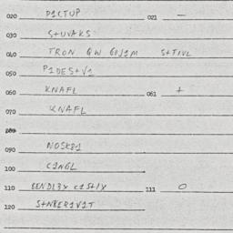 Eastern questionnaire, answ...