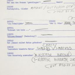 Western questionnaire, answ...