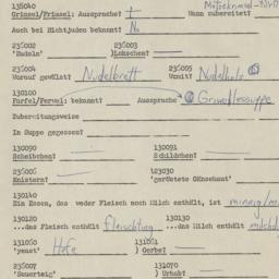 Western questionnaire, answ...