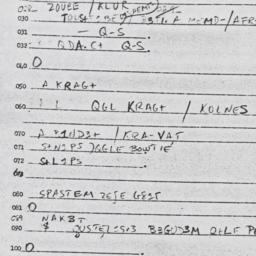 Eastern questionnaire, answ...