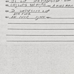 Eastern questionnaire, answ...