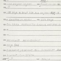 Eastern questionnaire, answ...