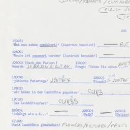 Western questionnaire, answ...