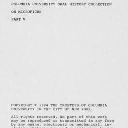 Reminiscences of John C. Sc...