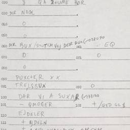 Eastern questionnaire, answ...