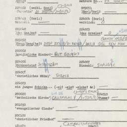 Western questionnaire, answ...