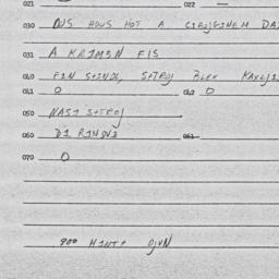 Eastern questionnaire, answ...
