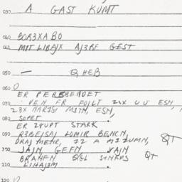 Eastern questionnaire, answ...