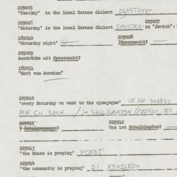 Western questionnaire, answ...