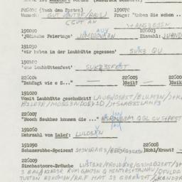 Western questionnaire, answ...