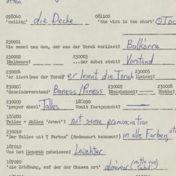 Western questionnaire, answ...