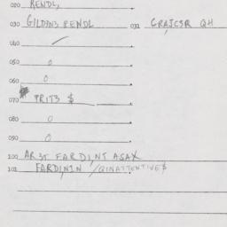 Eastern questionnaire, answ...