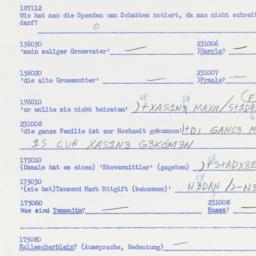 Western questionnaire, answ...