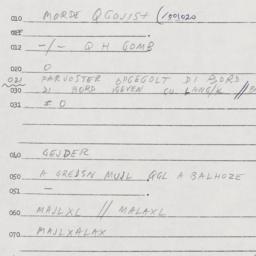 Eastern questionnaire, answ...