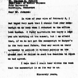 Letter from Charles Dollard...