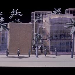 Model, exterior view, detail.