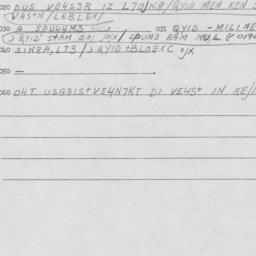 Eastern questionnaire, answ...