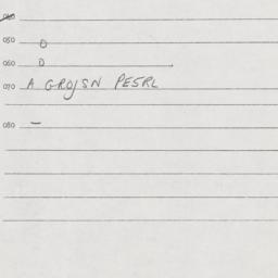 Eastern questionnaire, answ...