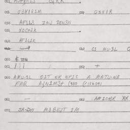 Eastern questionnaire, answ...