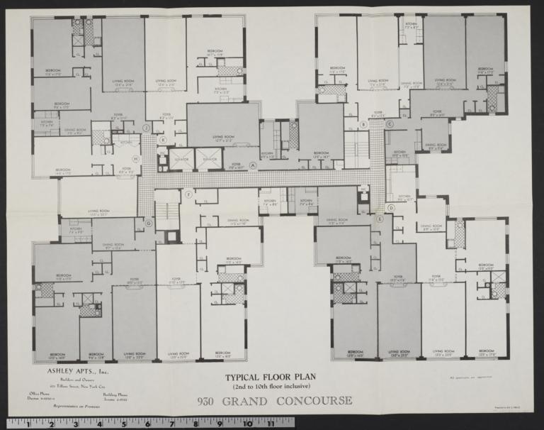 930 Grand Concourse, Typical Floor Plan Columbia Digital