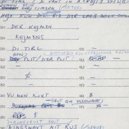 Eastern questionnaire, answ...