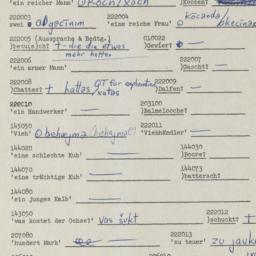 Western questionnaire, answ...