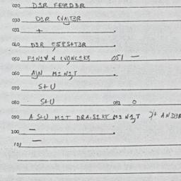 Eastern questionnaire, answ...