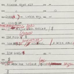 Eastern questionnaire, answ...