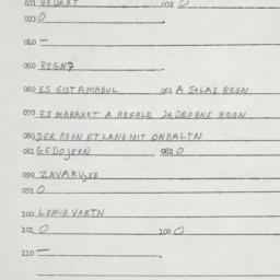 Eastern questionnaire, answ...