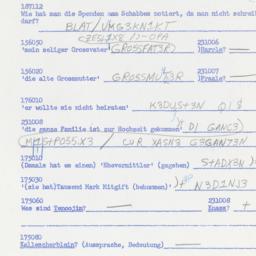 Western questionnaire, answ...
