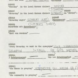 Western questionnaire, answ...