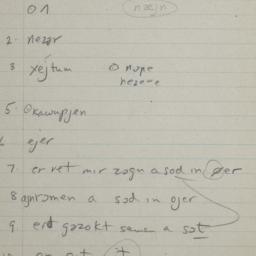 Eastern questionnaire, blue...