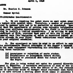 Memorandum from Gunnar Myrd...