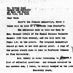 Letter from Charles Dollard...
